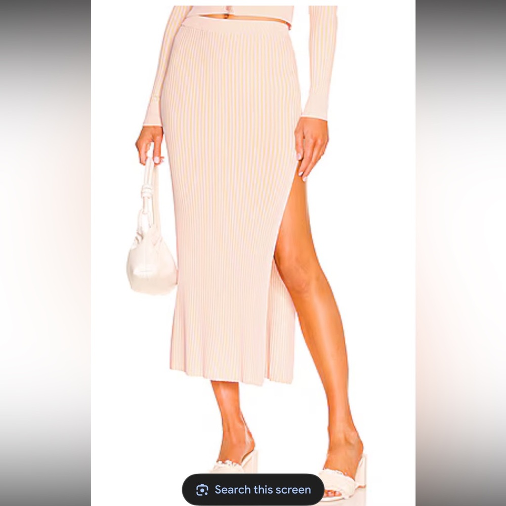 Elegant apricot sweater Skirt